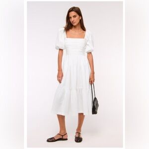 Abercrombie & Fitch Emerson Poplin Dress (white)